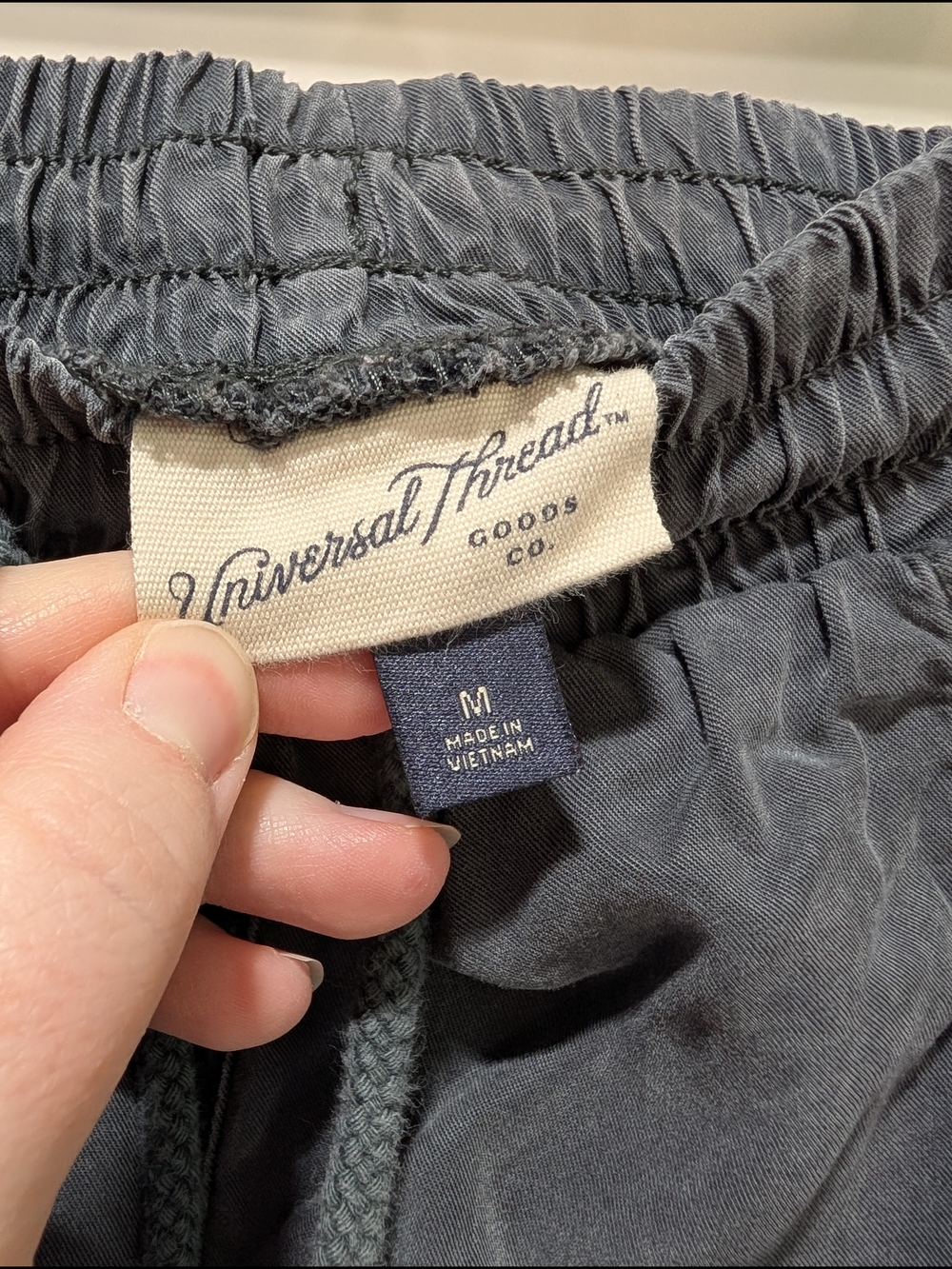 Universal Thread Charcoal Drawstring Utility Shorts - Picture 2 of 3